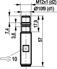 Габариты ISB WC29S8-1,5-N-S4-50-H